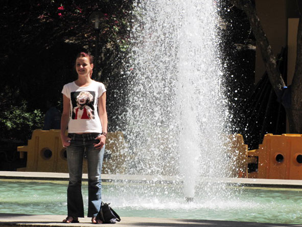 Leanne Rodney - ready for fun at Sun City